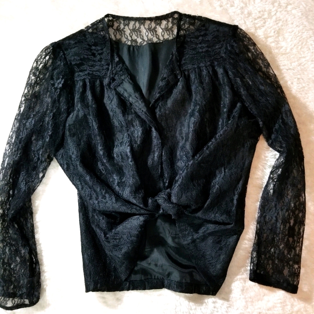 Black Lacey Top